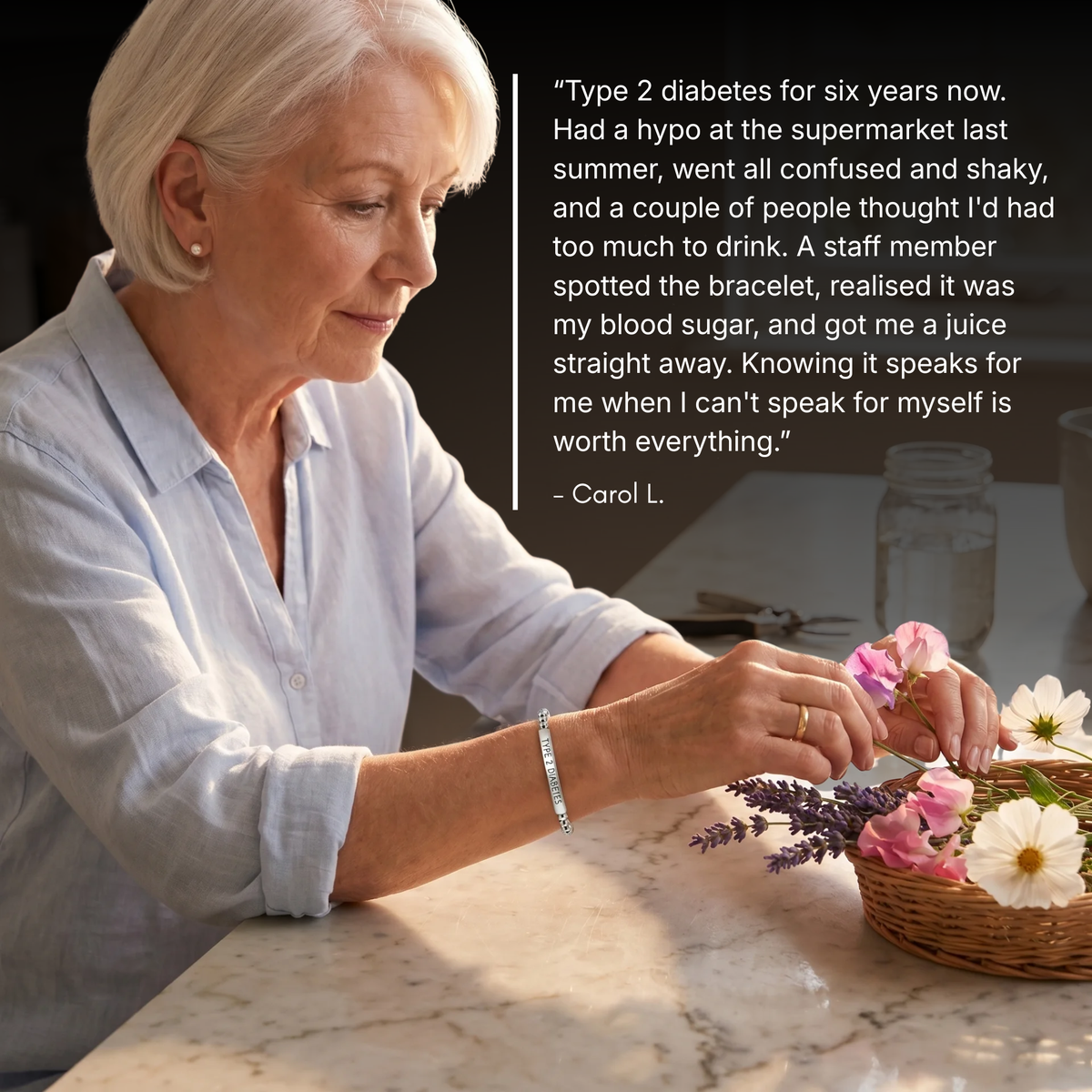 Diabetes Slim Bracelet